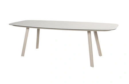 Manolo dining table printed ceramic latte 240 X 103 cm