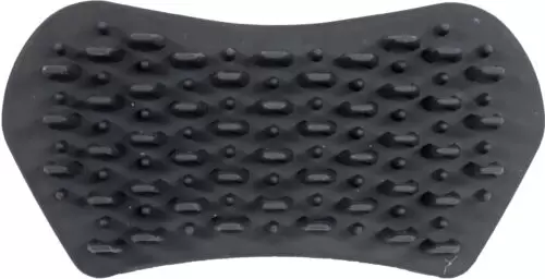 Massageborstel rubber ovaal zwart - afbeelding 2