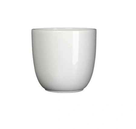 MICA DECORATIONS Pot tusca d10h9cm wit glans