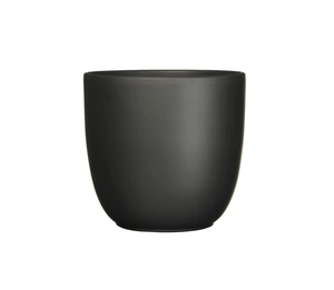 MICA DECORATIONS Pot tusca d7.5h6.5cm zwart mat