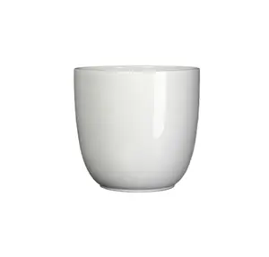 MICA DECORATIONS Pot tusca d8.5h7.5cm wit glans