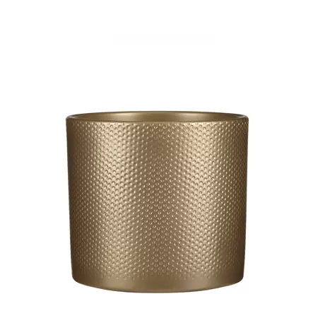 MICA Pot era relief d23h21.5cm goud