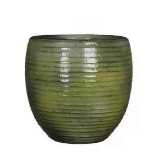 MICA Pot ingmar rib d27h27cm groen