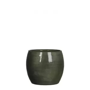 MICA Pot lester d16h14cm groen