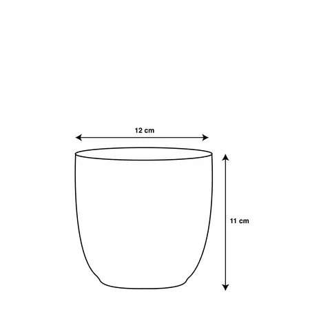 MICA Pot tusca d12h11cm d.rood glans - afbeelding 2