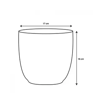 MICA Pot tusca d17h16cm zwart mat - afbeelding 2