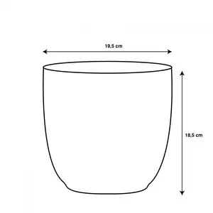 MICA Pot tusca d19.5h18.5cm zwart mat - afbeelding 2