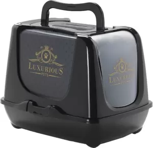 Moderna kattentoilet trendy cat lux. zwart - afbeelding 2