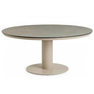 Moreno Low Dining Table Trespa Ophira 150 cm Ø Champagne
