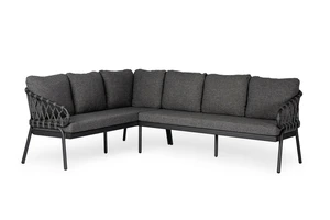 Natal Lounge Dining Set Left Charcoal