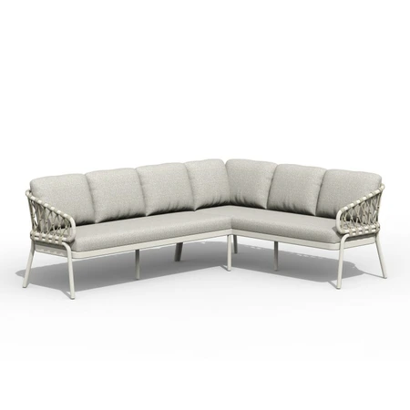 Natal Lounge Dining Set Right Creme White - afbeelding 1