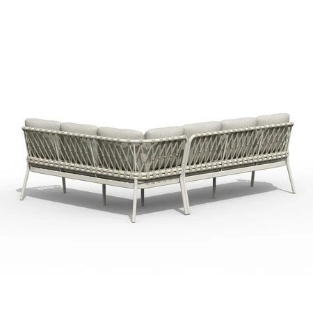 Natal Lounge Dining Set Right Creme White - afbeelding 2