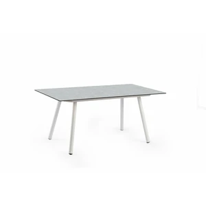 Natal Lounge Dining Table Trespa Concrete Creme White