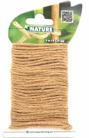 NATURE Jute touw naturel ijzeren kern 5m