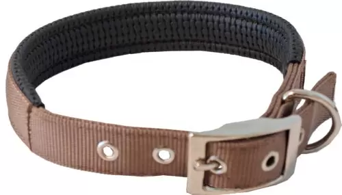 Nylon halsband dubbel 20mm 50cm brn - afbeelding 2