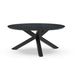 Omnigo Low Dining Table 150 cm Ø Trespa Graphite