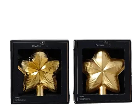 Orn.gls ster l14.8b3.8h17cm goud a2 - afbeelding 1