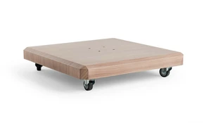 Parasol Base Riva 90 kg Concrete Base Woodlook with Wheels for Cantilever Parasol - afbeelding 1
