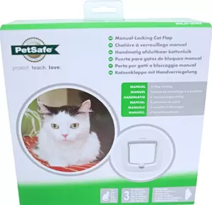 PETSAFE Kattendeur 4 lock wit ppa19-16732