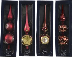 Piek glas d8h31cm a4 ossenbloed