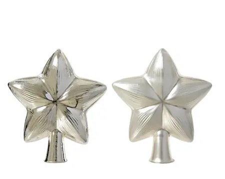 Piek glas l14.8b3.8h17cm zilver a2 - afbeelding 2