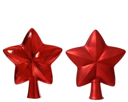 Piek glas l15b3.8h17cm kerstrood a2 - afbeelding 2