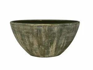 Planter miami l35b16h19 groen cmnt