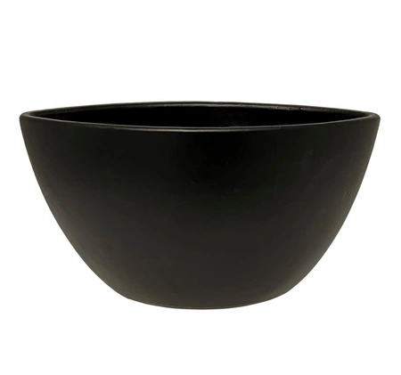 Planter petra l32d17h17cm zwart