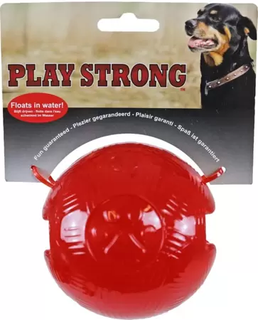 Playstrong Rubber bal 10cm rood