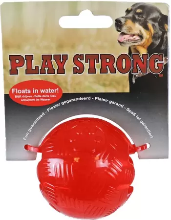 Playstrong rubber bal 6cm rood