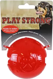 Playstrong Rubber bal 8,5cm rood