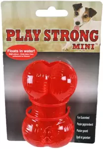 Playstrong rubber bot mini 9cm rood