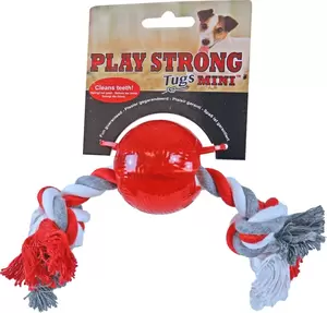Playstrong Rubber mini bal+flos 6cm