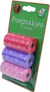 Poepzakjes hartjes pak 3 rol a 20