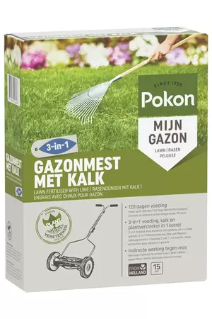 POKON Gazonm+kalk 3-in-1 15m2 - afbeelding 1
