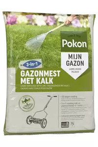 POKON Gazonm+kalk 3-in-1 75m2 - afbeelding 1