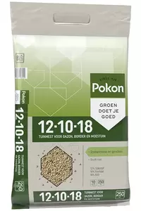 POKON Meststof gazon-tuin 12-10-18 10kg - afbeelding 2