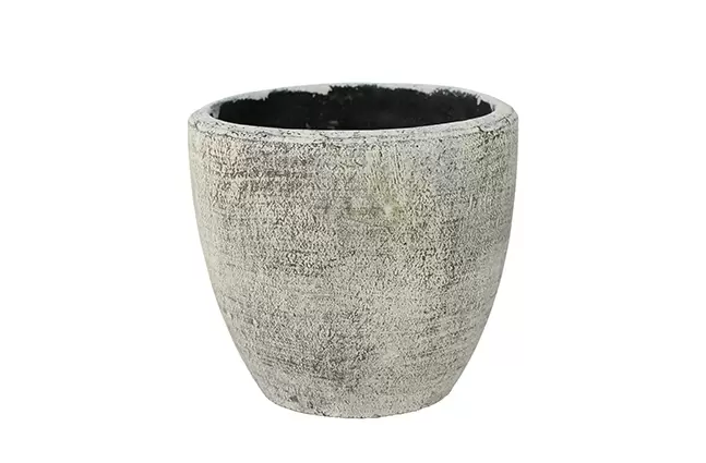 Pot anne d16h15cm white earth