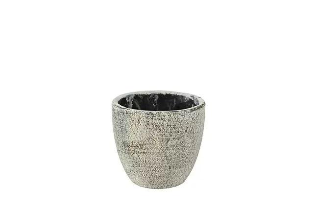 Pot anne d8h8cm white earth