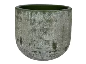 Pot miami d16h14cm groen cement