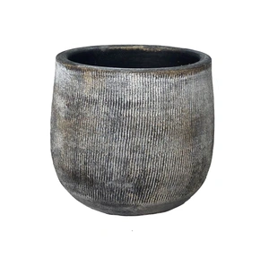 Pot miami d16h14cm zwart cement
