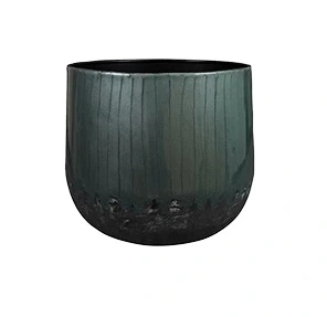 Pot ninthe d36h31cm metallic green