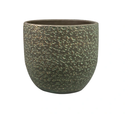 Pot rinca d15h13cm shiny groen