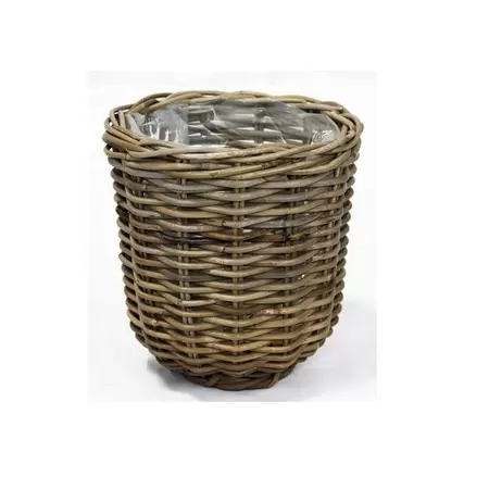 Pot rotan grijs d29h30cm