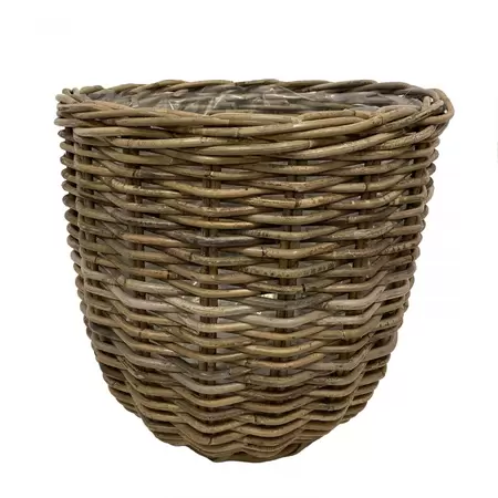 Pot rotan grijs d43h40cm