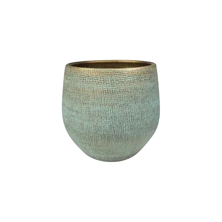 Pot ryan d26h26cm shiny blue