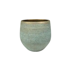 Pot ryan d26h26cm shiny blue