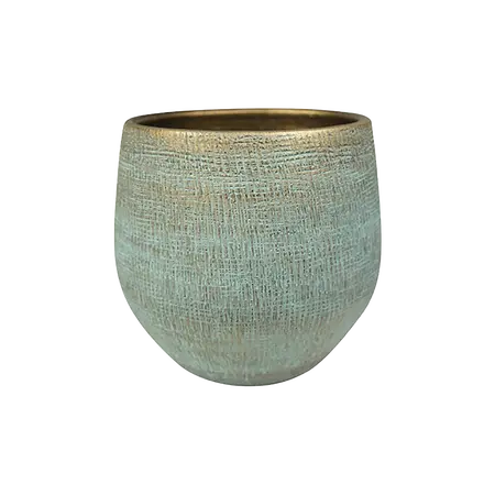 Pot ryan d36h32cm shiny blue