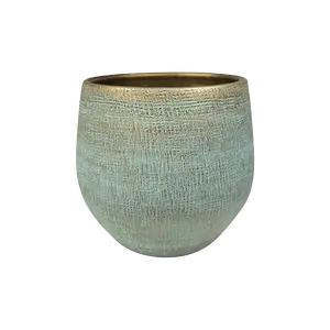 Pot ryan d36h32cm shiny blue