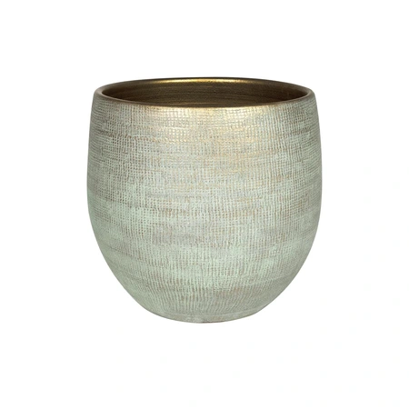 Pot ryan d42h38cm shiny blue